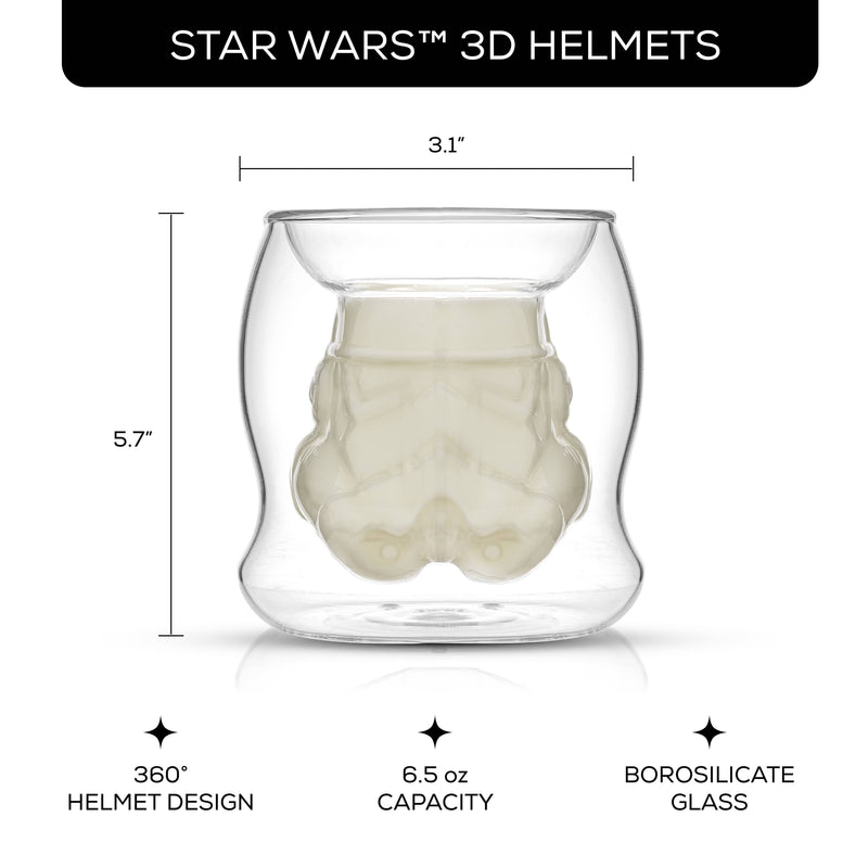 Star Wars™ Stormtrooper™ 3D Helmet Double Wall Glass