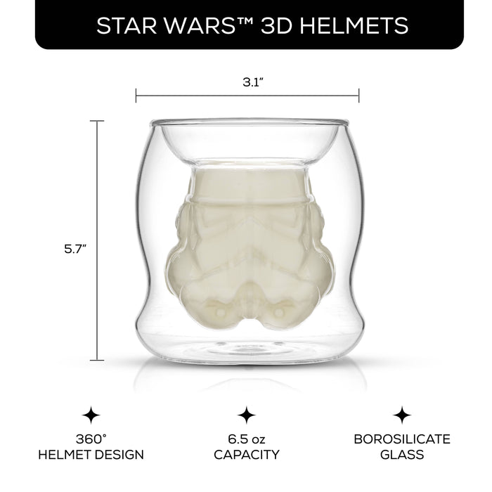 Star Wars™ Stormtrooper™ 3D Helmet Double Wall Glass