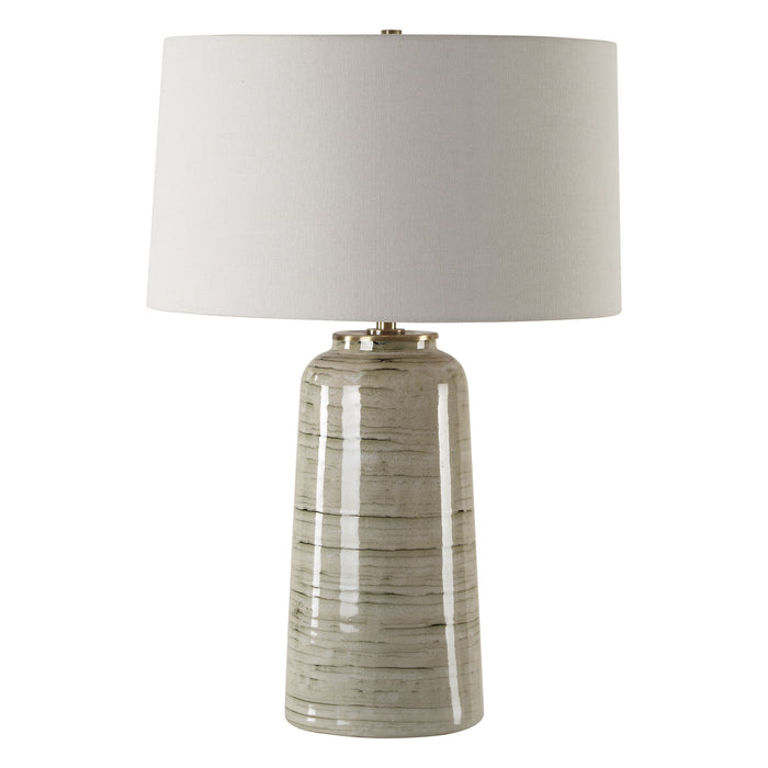 Strata - Tan Glaze Table Lamp