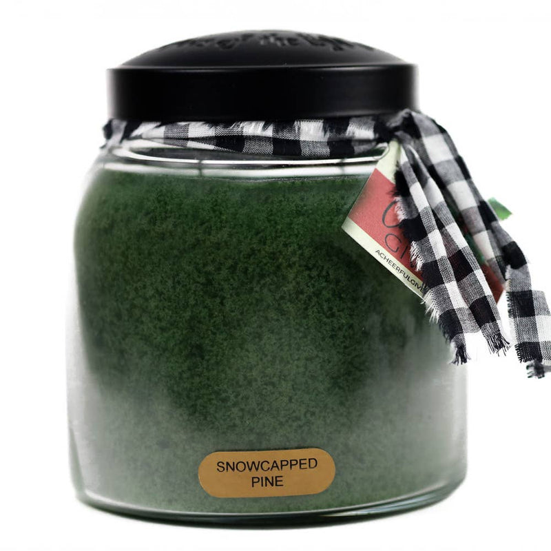 Snowcapped Pine – 34oz Winter Holiday Scented Jar Candle