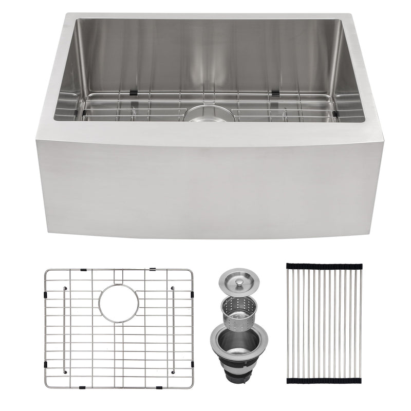 Farmhouse Kitchen Sink Stainless Steel Apron Front