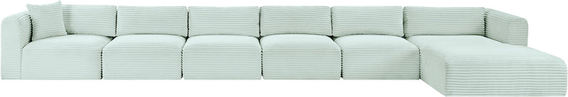 Shaggy - 6 Piece Modular Sectional With Chaise