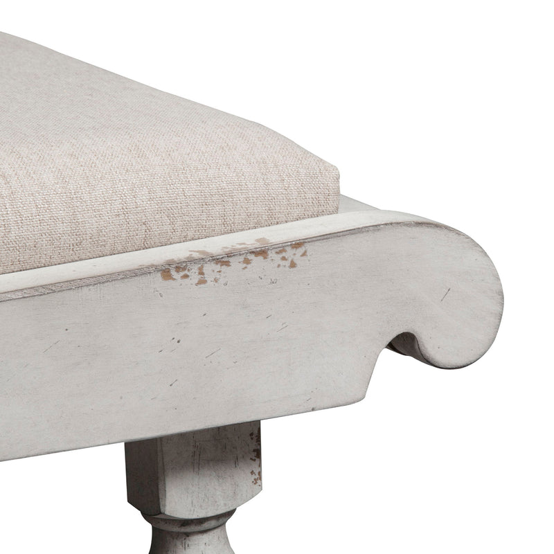 Whitney - Bench - Antique Linen / Weathered Gray