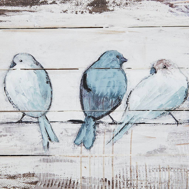 Perched Bird Rustic Wooden Wall Décor