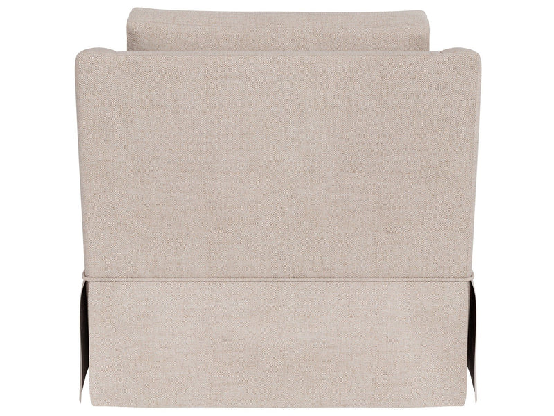 Asher - Skirted Swivel Chair, Special Order - Beige