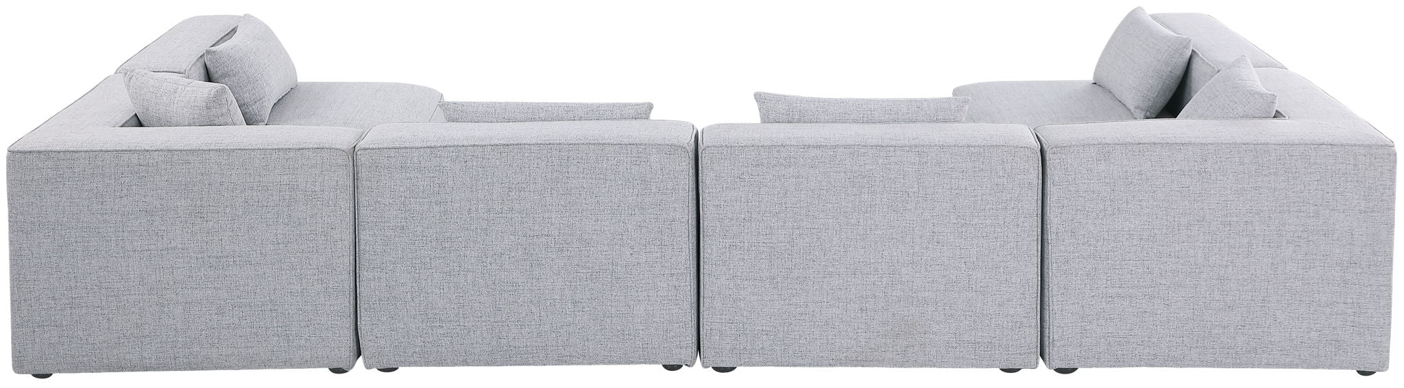 Cube - Linen 6 Piece Modular Armless Sectional