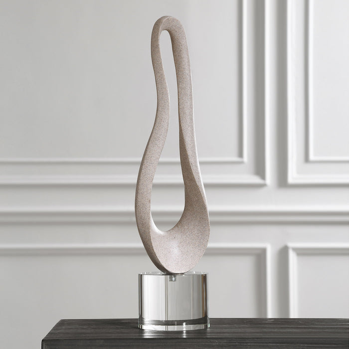 Oval Harmony - Sculpture - Gray