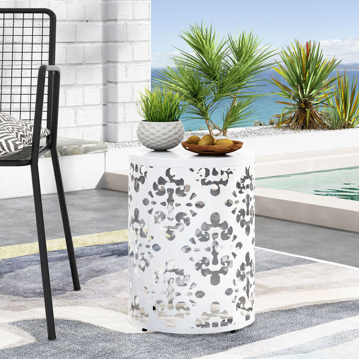 Outdoor Metal Modern Design End Table