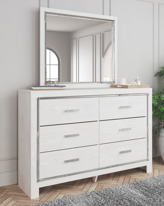 Altyra - Dresser, Mirror, Panel Bookcase Bed