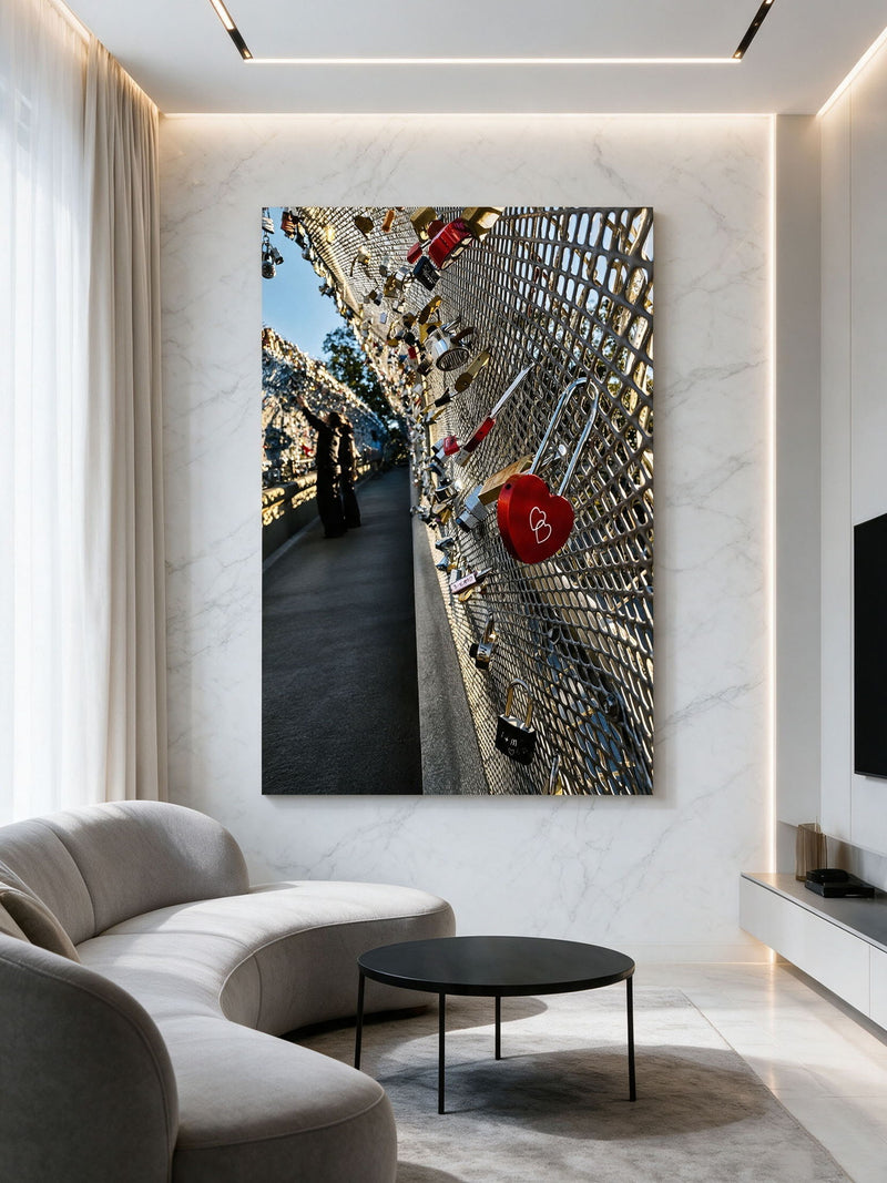 Promises In Sunlight - 40 X 60 - Tempered Glass - Gray