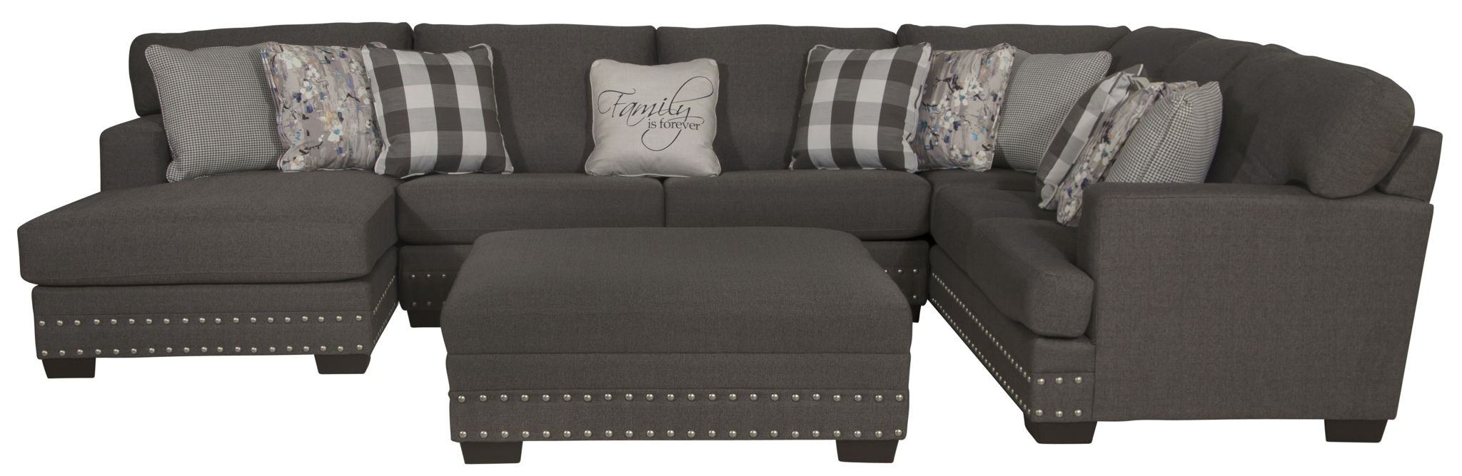 Crawford - Sectional With Cocktail Ottoman