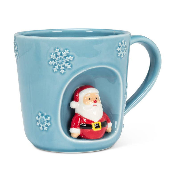 Snowflake Mug with Holiday Characters