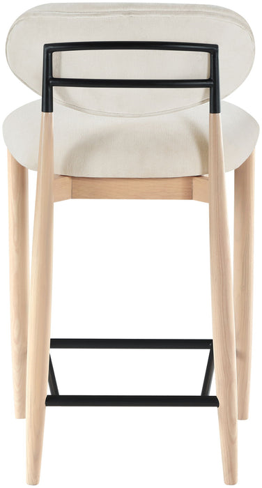 Riccio - Upholstered Stool - Cream