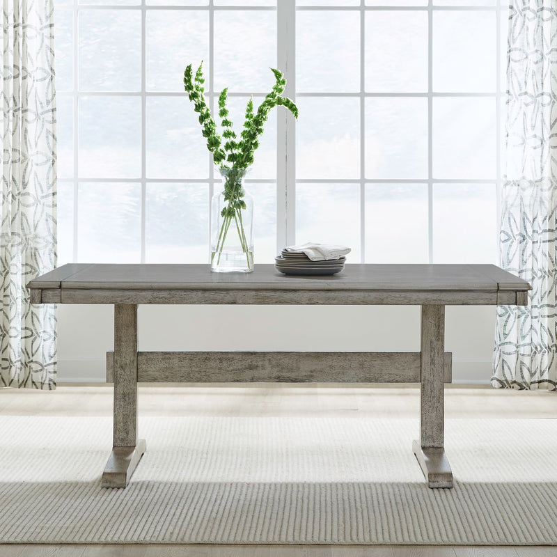 Hallendale - Trestle Table - Gravel Wash