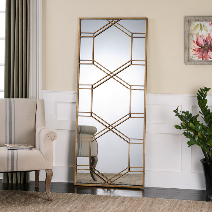 Kennis - Leaf Leaner Mirror - Gold