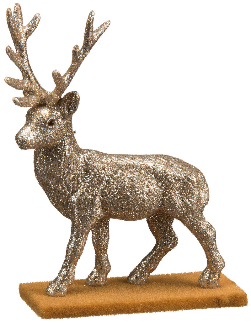 Small Champagne Glitter Reindeer