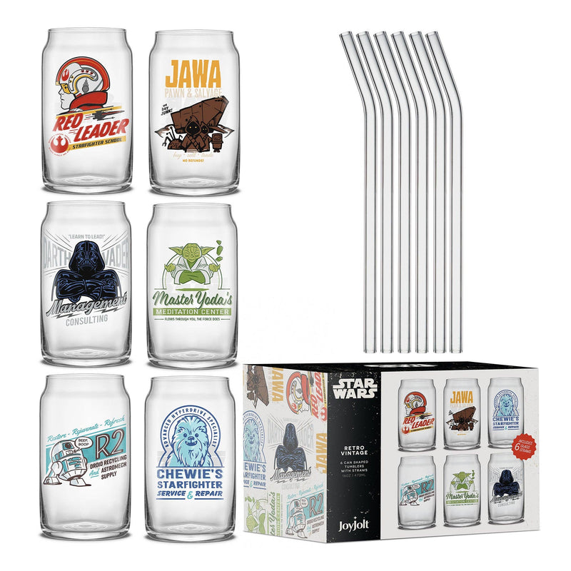 Star Wars™ Retro Vintage Tumbler Glasses | Set of 6