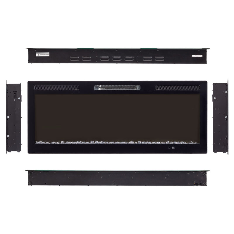 Electric Fireplace With Adjustable Flame