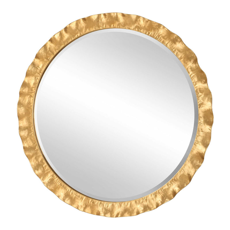Haya - Round Mirror - Gold