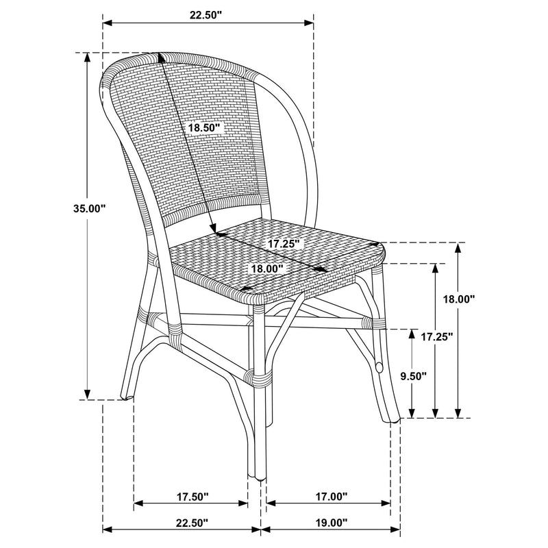 Chaucer - Dining Side Chair (Set of 2) - Brown