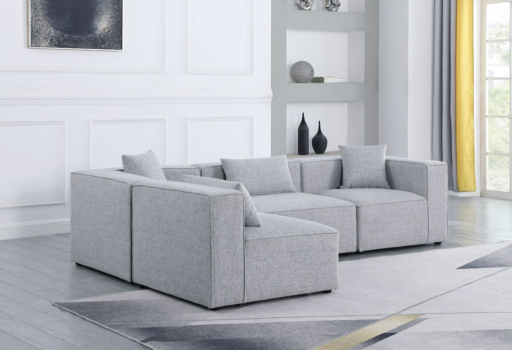 Cube - Linen 4 Piece Modular Corner Sectional