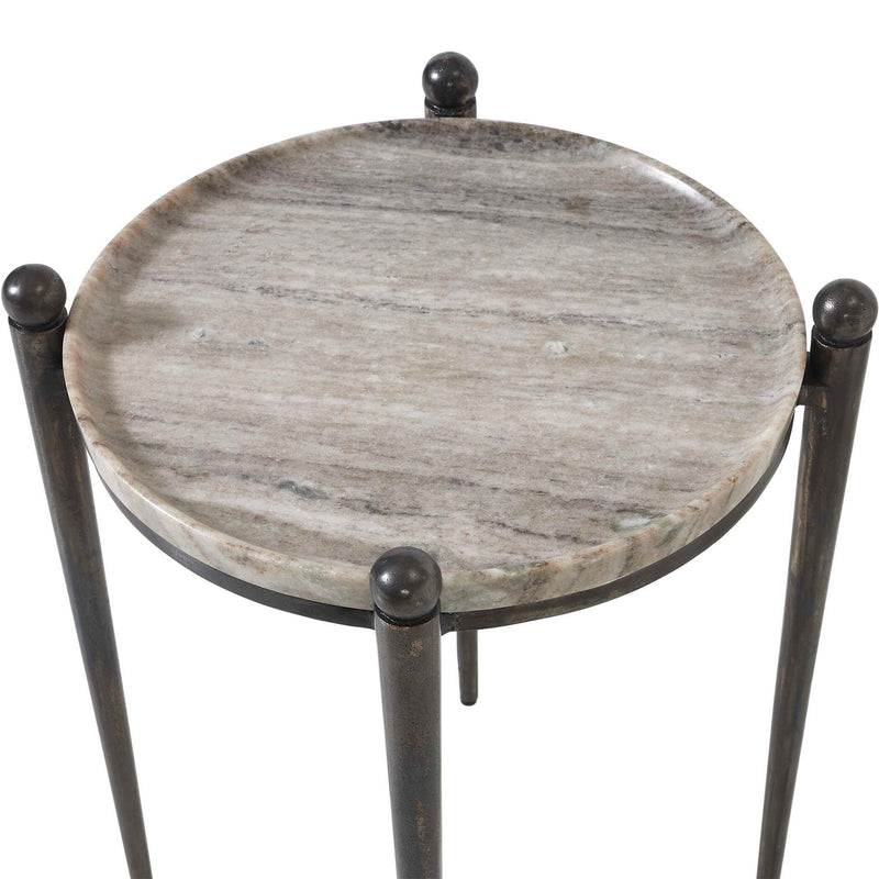 Nahunta - Accent Table - Dark Bronze / Gray