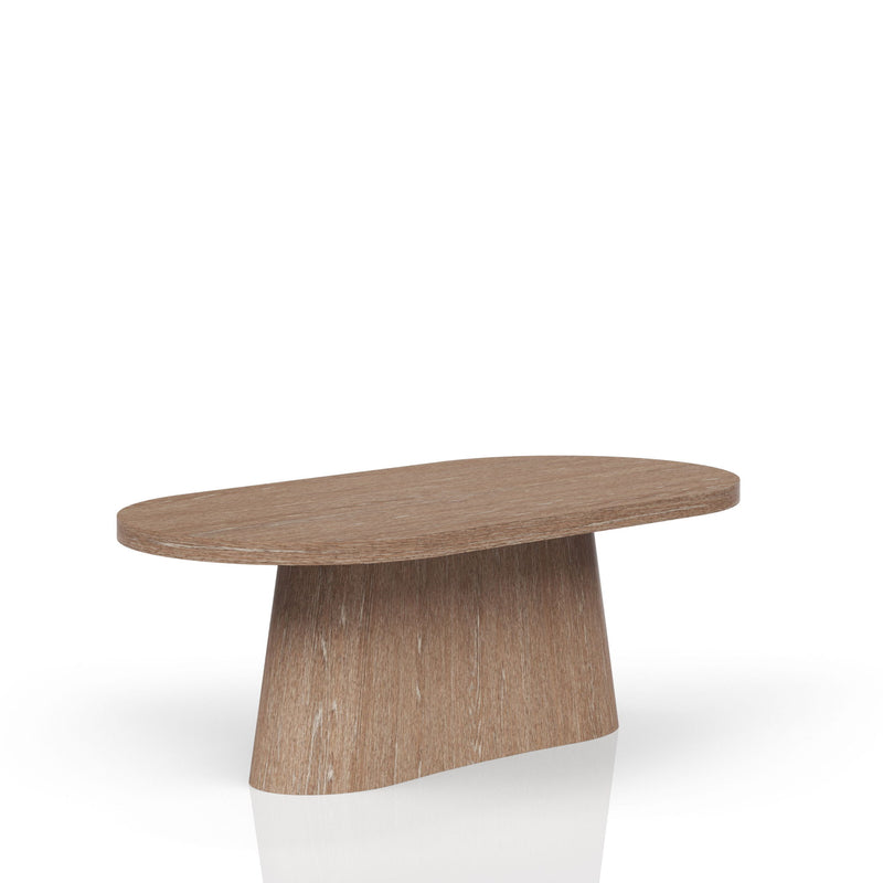 Trilogy - Oval Pedestal Dining Table - Cocoa