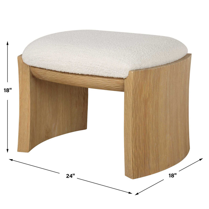 Port - Small Bench - Natural / White