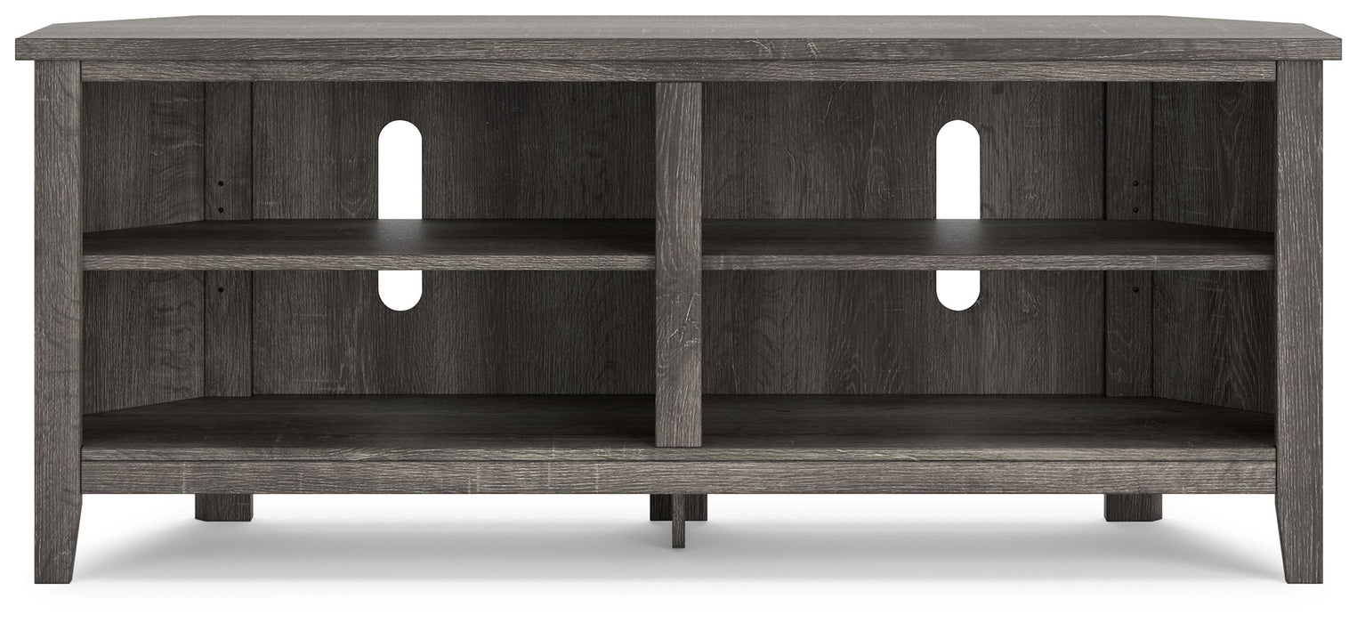 Arlenbry - Gray - Medium Corner TV Stand