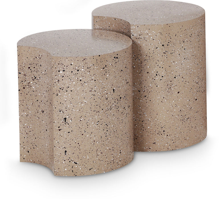 Dimple - Modular End Table - Terazzo Finish
