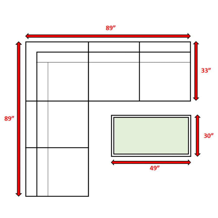 Comfortable Modern Patio Rattan Sectional Set With Cushions