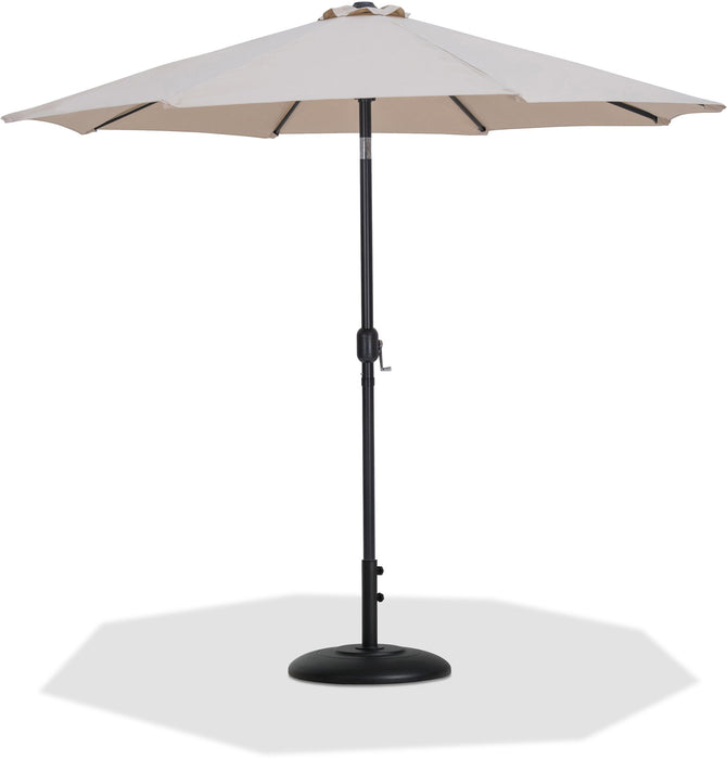 Fiji - Aluminum Patio Umbrella With Round Black Base