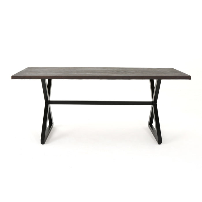 Rolando - Outdoor Aluminum Dining Table With Steel Frame