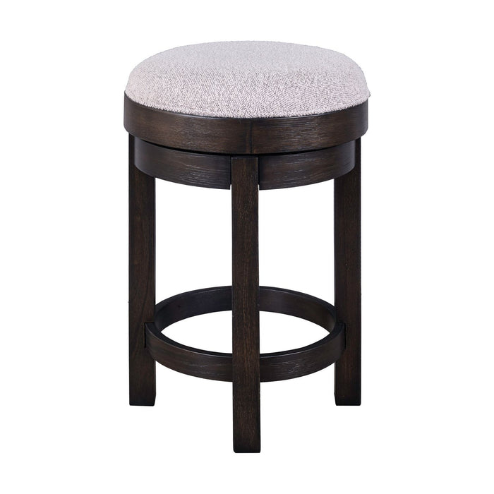 Weston - Upholstered Swivel Console Stool (RTA) - Brown