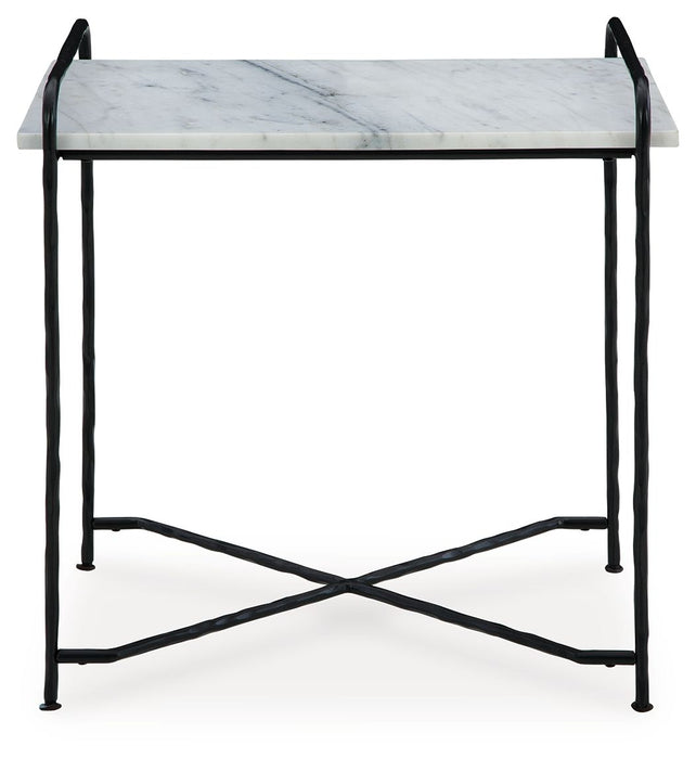 Ashber - White / Black - Accent Table