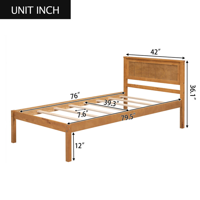 Platform Bed Frame With Headboard