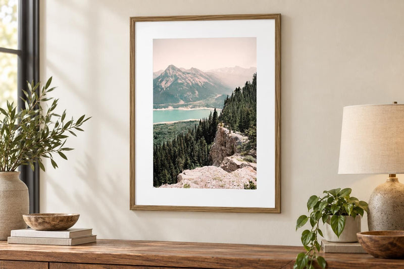 Pinebound Light I - 24 X 32 - Framed Print Under Glass - Green