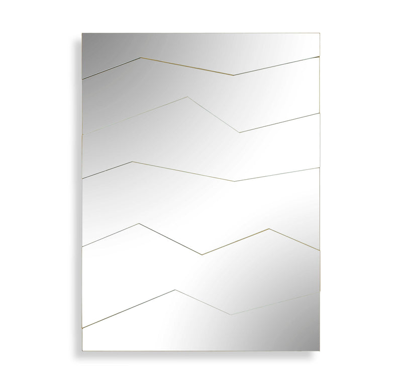 Fracture - Segmented Panel Mirror - Gold