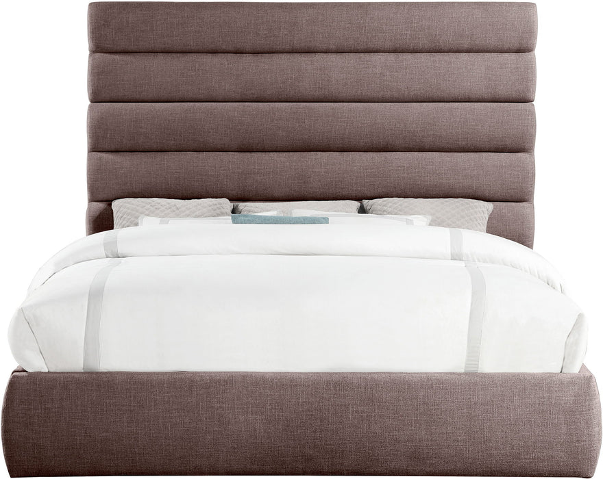 Adam - Linen Fabric Bed With 70.5" Headboard