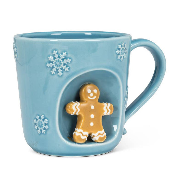 Snowflake Mug with Holiday Characters