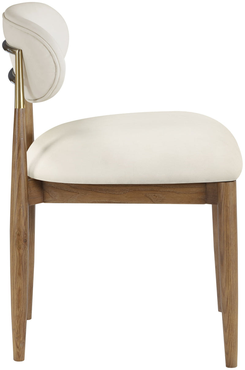 Riccio - Side Chair (Set of 2) - Walnut Frame