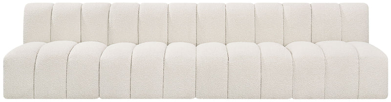 Arc - Boucle Fabric 4 Seats Modular Sofa