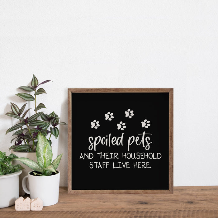 Spoiled Pets Staff Paws Black