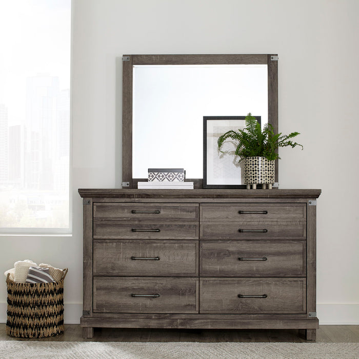 Lakeside Haven - Dresser & Mirror - Dark Brown