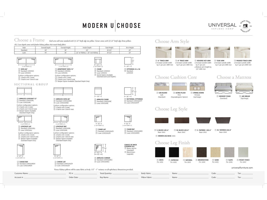 Modern U Choose - Chair, Special Order - Gray