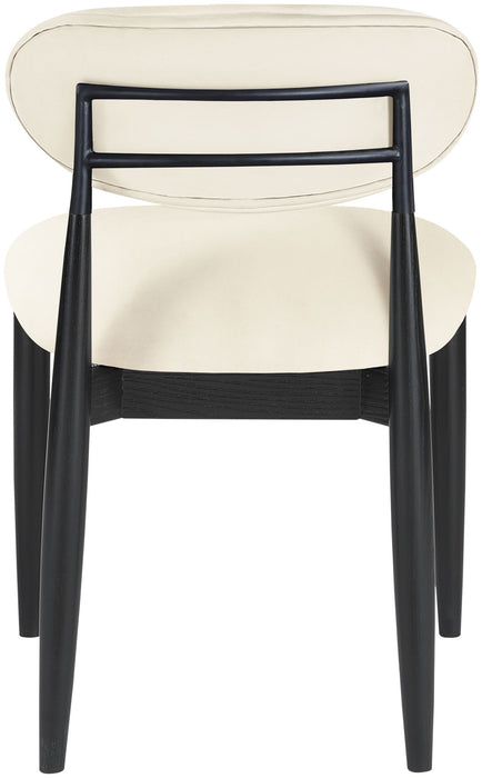 Riccio - Side Chair (Set of 2) - Black Frame