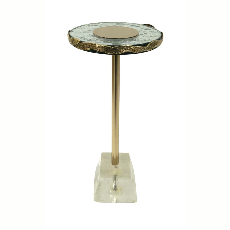 Anaheim - Round Accent Table - Gold