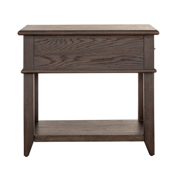 Mill Creek - Drawer End Table - Dark Brown