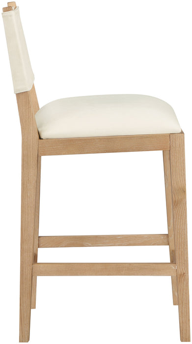 Avon - Linen Textured Performance Fabric Upholstered Counter Stool