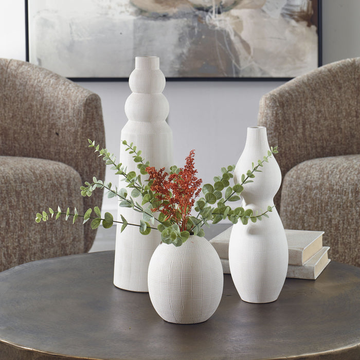 Forma - Ceramic Vases (Set of 3) - White